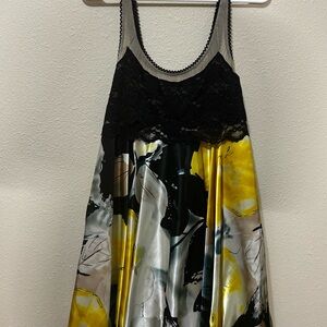 Arden B Black Lace Mesh Dress